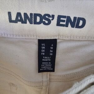 Lands' End Cream White Denim